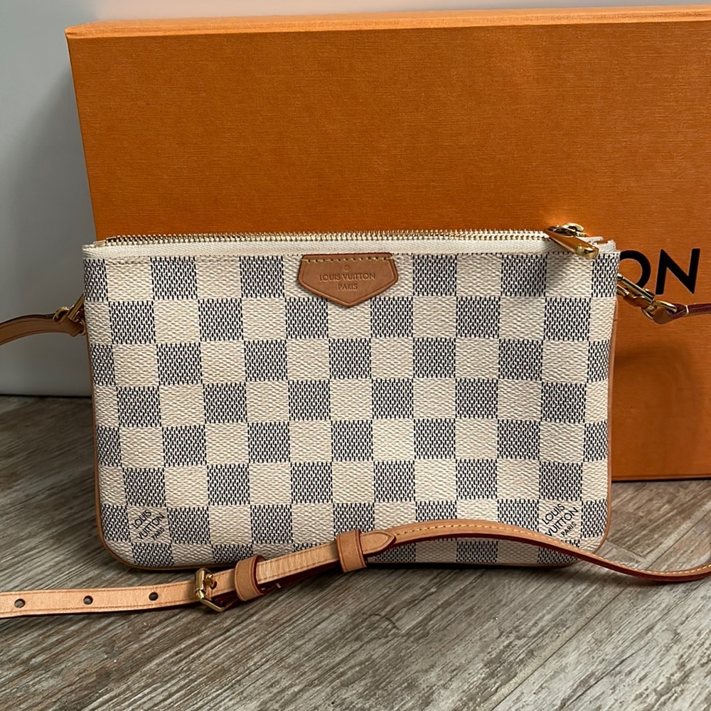 Louis Vuitton Damier Azul Doublezip Pouchette